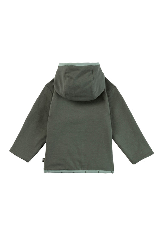 Sterntaler Wendejacke aus Baumwolljersey mit Blätterdruck Räumungsverkauf