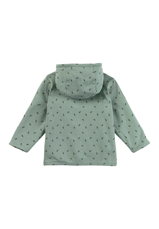 Sterntaler Wendejacke aus Baumwolljersey mit Blätterdruck Räumungsverkauf