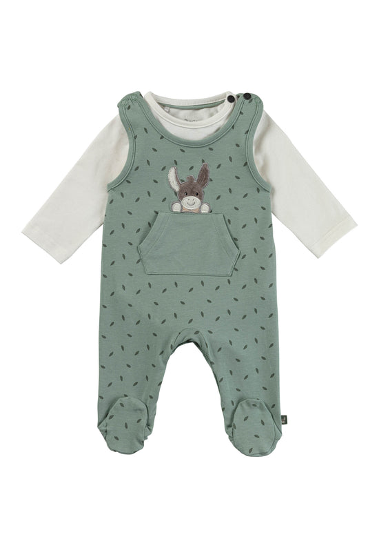 Sterntaler Strampler Set aus Baumwolljersey, Blätter-Muster Kauf eins, bekomm eins gratis