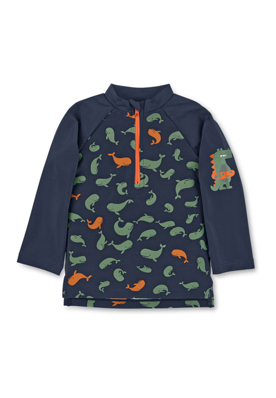 Sterntaler Langarm-Schwimmshirt in Marine mit Motiv Wale Kostenloser Versand international