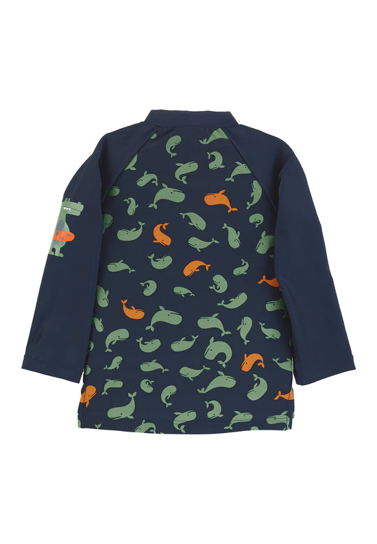 Sterntaler Langarm-Schwimmshirt in Marine mit Motiv Wale Kostenloser Versand international