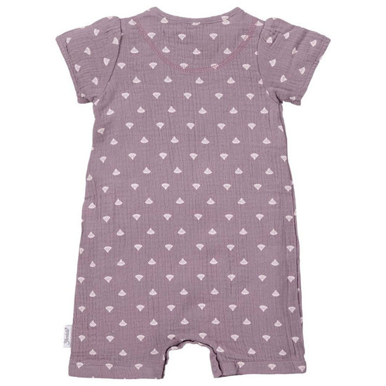 Sterntaler Baby Kurzarm-Strampler in Lila, Musselin (Bio) mit Muscheln 50% Rabatt für begrenzte Zeit