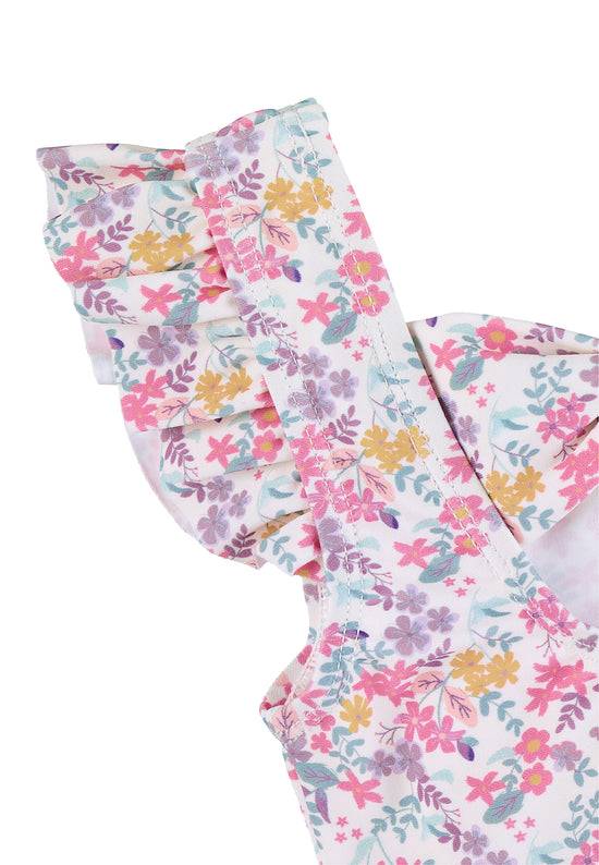 Sterntaler Schwimmshirt bedruckt mit bunten Blumen in ecru Blitzverkäufe