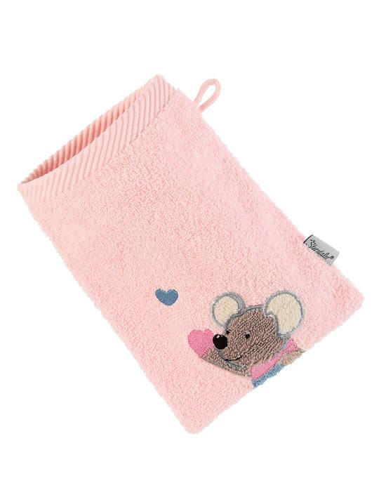Sterntaler Waschhandschuh Maus Mabel in Zartrosa, 15x21cm Weihnachtsangebot