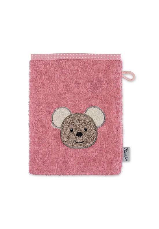 Sterntaler Waschhandschuh Maus Mabel aus Frottee in Rosa Osterangebot