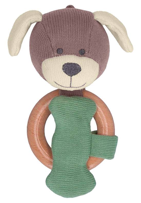 Sterntaler GOTS Baby Strick Spielfigur Hund m. Holz Greifring Begrenzte Freigabe