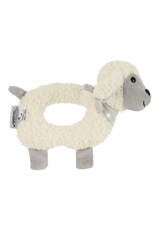 Sterntaler Greifling Schaf Stanley in Ecru mit Grau, 16 cm Zeitbegrenzte Promotion