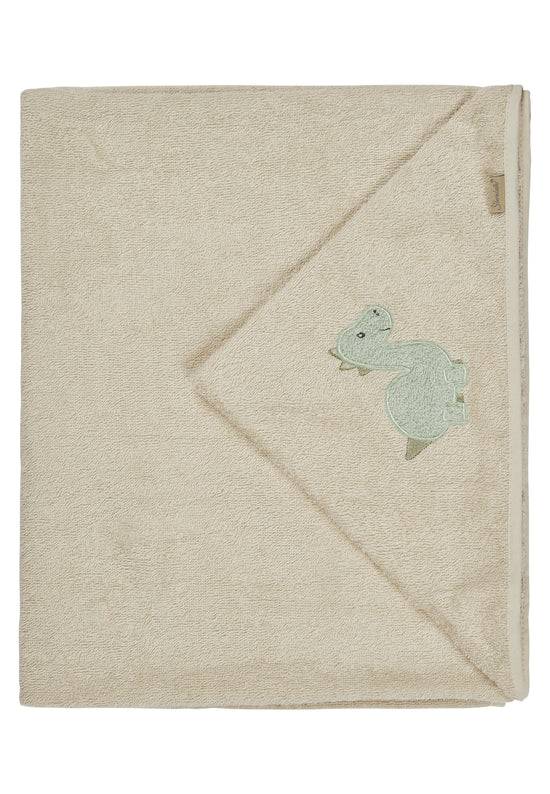 Sterntaler Kapuzenbadetuch Dino Rexi in beige, 100x70cm Online