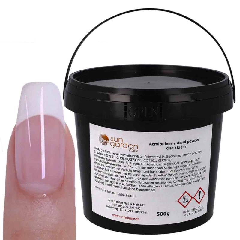Sun Garden Nails Nagel Acryl Pulver klar Sonderangebot der Fabrik