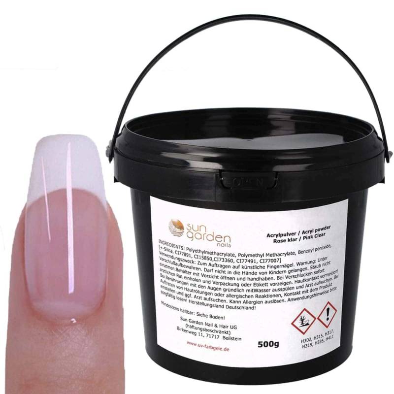 Sun Garden Nails Acryl Pulver rose / klar Bis zu 55% Rabatt