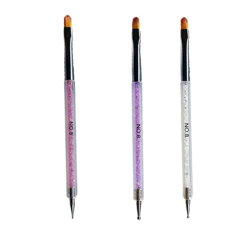 Sun Garden Nails 3 tlg. Set Spot Swirl Dotting Tool & Gelpinsel aus Rotmarderhaar - Rounded zollfrei