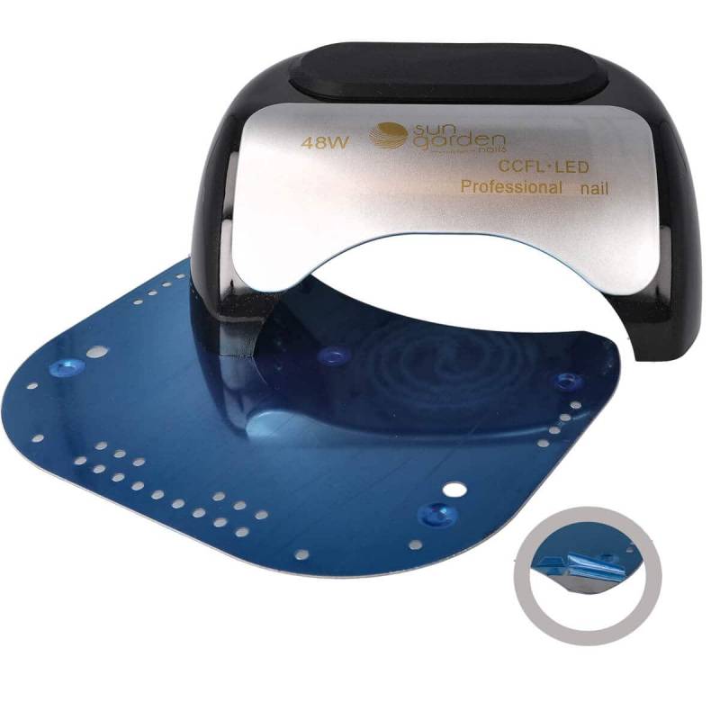 Sun Garden Nails CCFL-LED UV Lampe für Nägel mit Sensor, Timer und Handauflage 48W - K18 Schwarz Preisnachlass