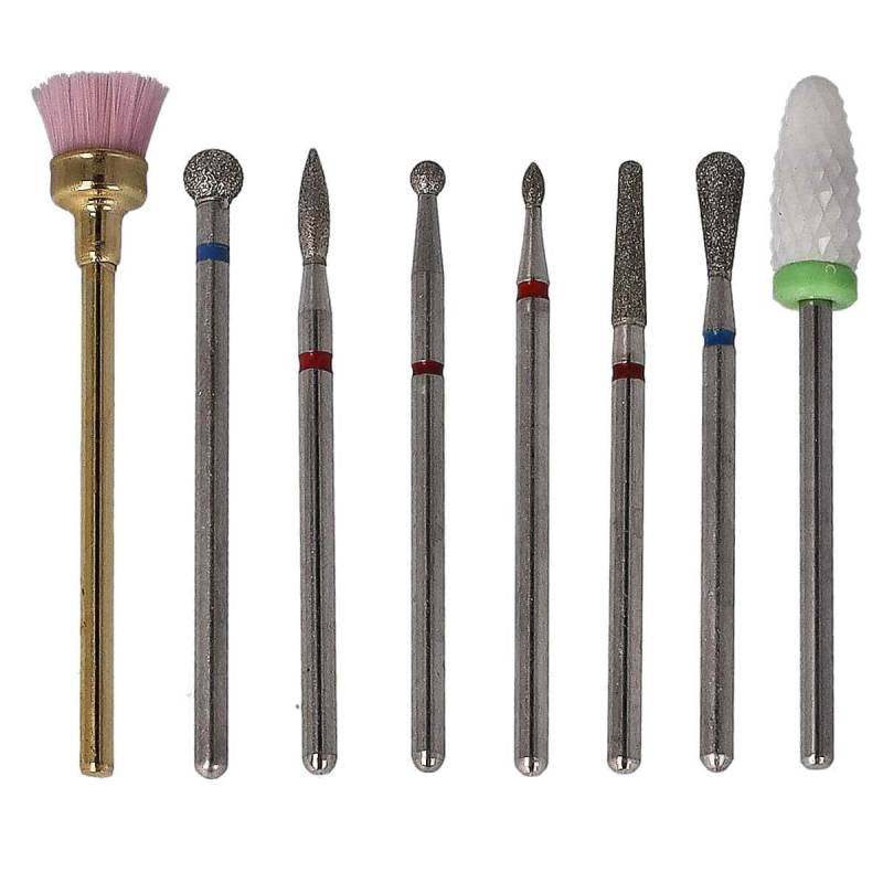Sun Garden Nails 8tlg. Bit Set Nagel Fräser Aufsätze - Set 1 Jubiläumsangebot