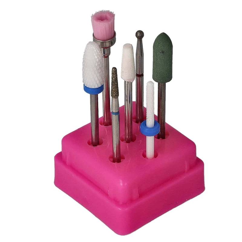 Sun Garden Nails 7tlg. Bit Set Nagel Fräser Aufsätze - Set 6 Top Angebot