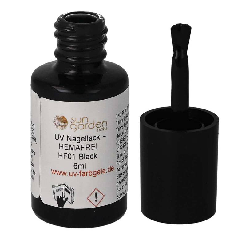 Sun Garden Nails UV Nagellack 6ml - HEMA-FREI - Schwarz & Weiß Töne Zeitlich begrenztes Angebot