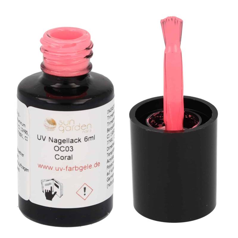 Sun Garden Nails UV Nagellack 6ml - One Coat Line - rot & orange Töne Saisonale Angebote