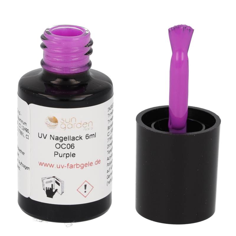 Sun Garden Nails UV Nagellack 6ml - One Coat Line - lila Töne Kauf eins, bekomm eins gratis
