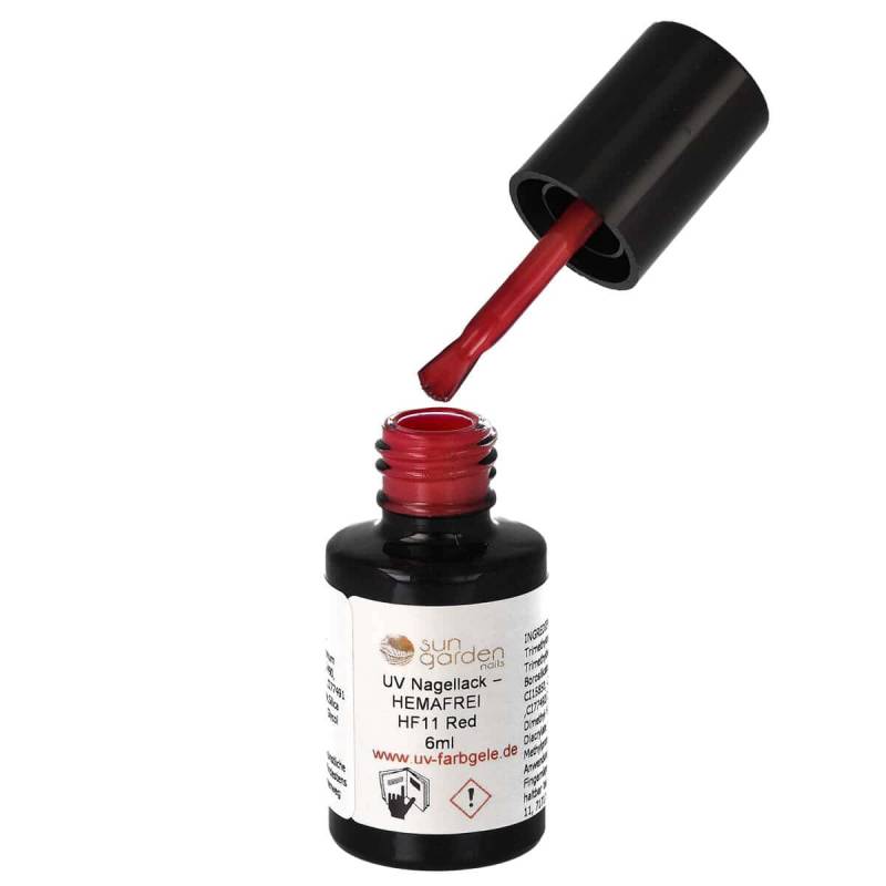 Sun Garden Nails UV Nagellack 6ml - HEMA-FREI - Rot Töne Letzte 3 Tage