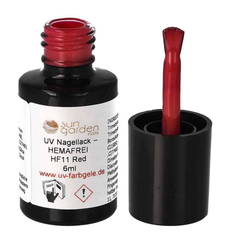 Sun Garden Nails UV Nagellack 6ml - HEMA-FREI - Rot Töne Letzte 3 Tage