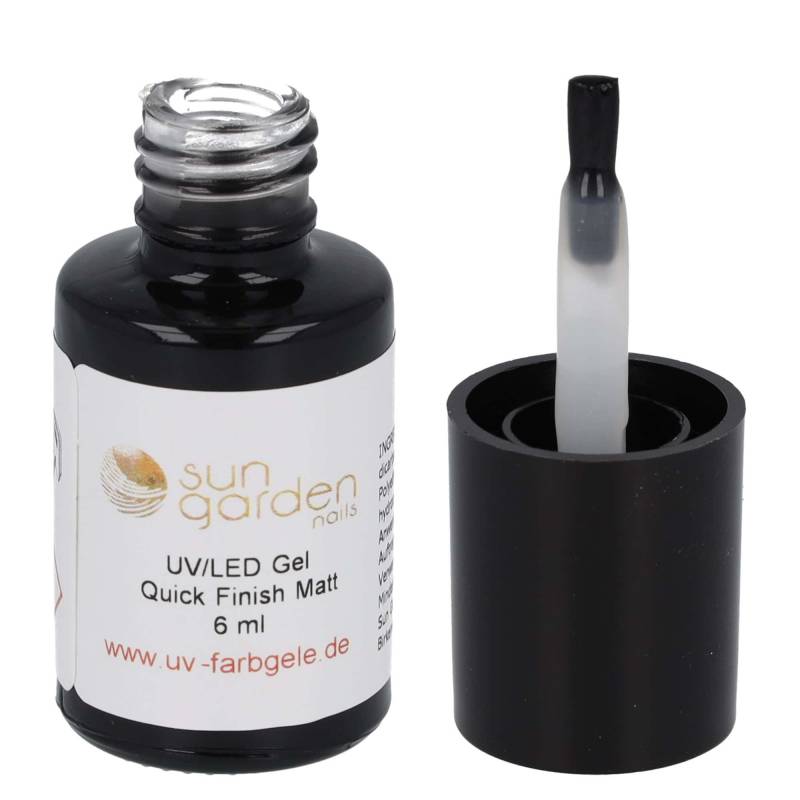 Sun Garden Nails 6ml UV Gel Matt Look Finish Klar - Pinselflasche Letzte 2 Tage