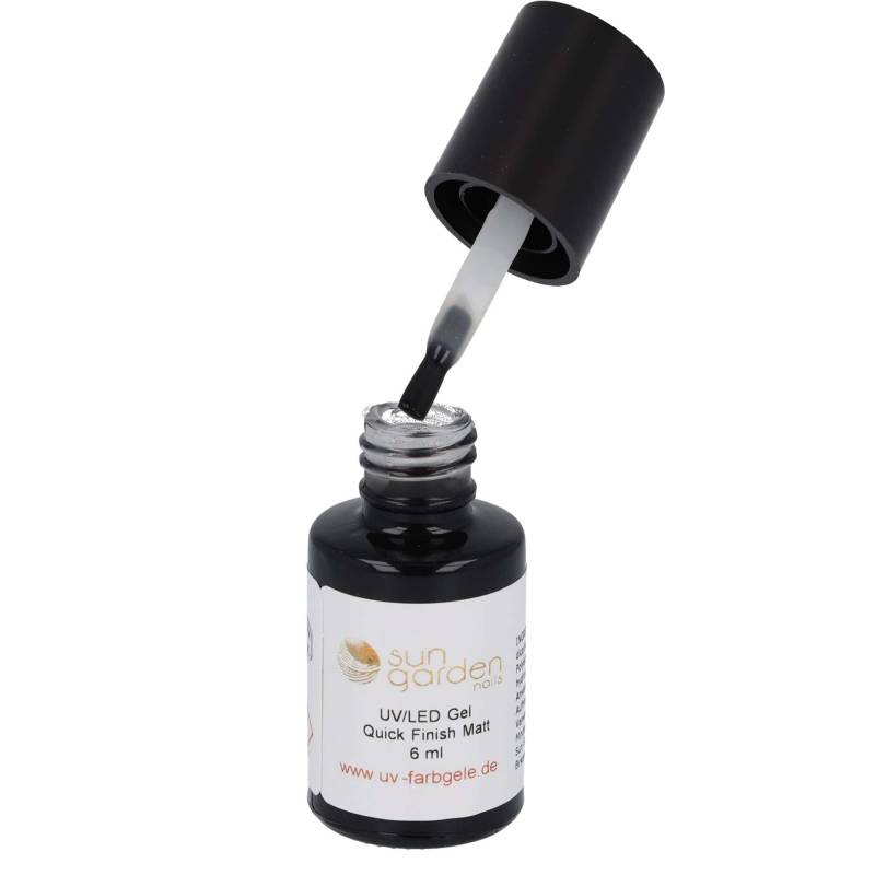 Sun Garden Nails 6ml UV Gel Matt Look Finish Klar - Pinselflasche Letzte 2 Tage