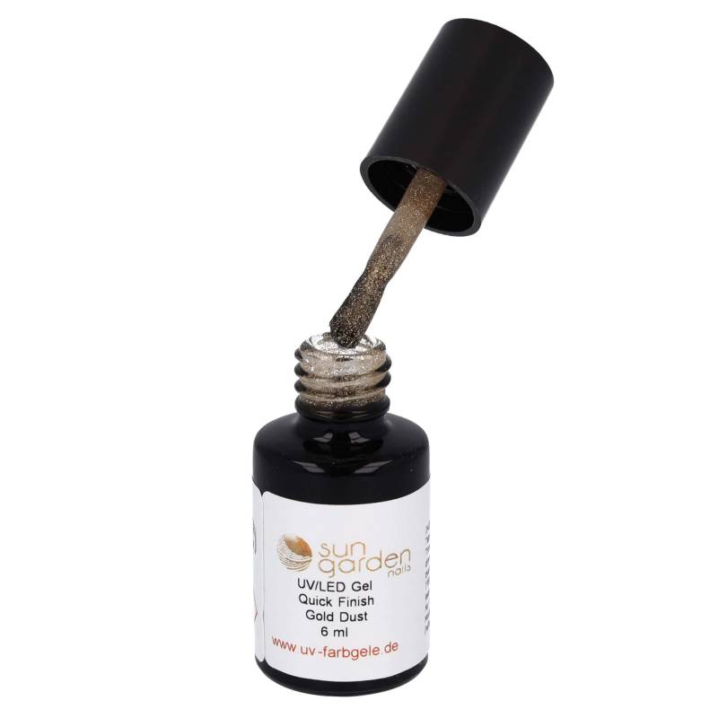 Sun Garden Nails 6ml UV Gel Quick Finish Pinselflasche - Gold Dust Letzter Tag
