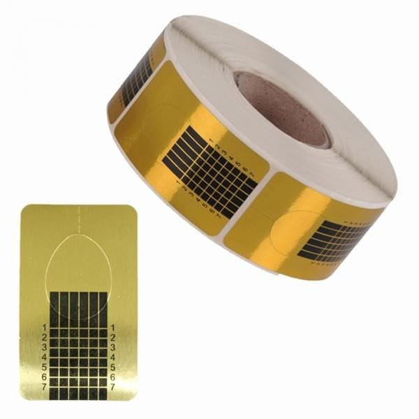 Sun Garden Nails Modellierschablonen eckig Gold 500 Stück + Schablonen Spender Versandkostenfrei