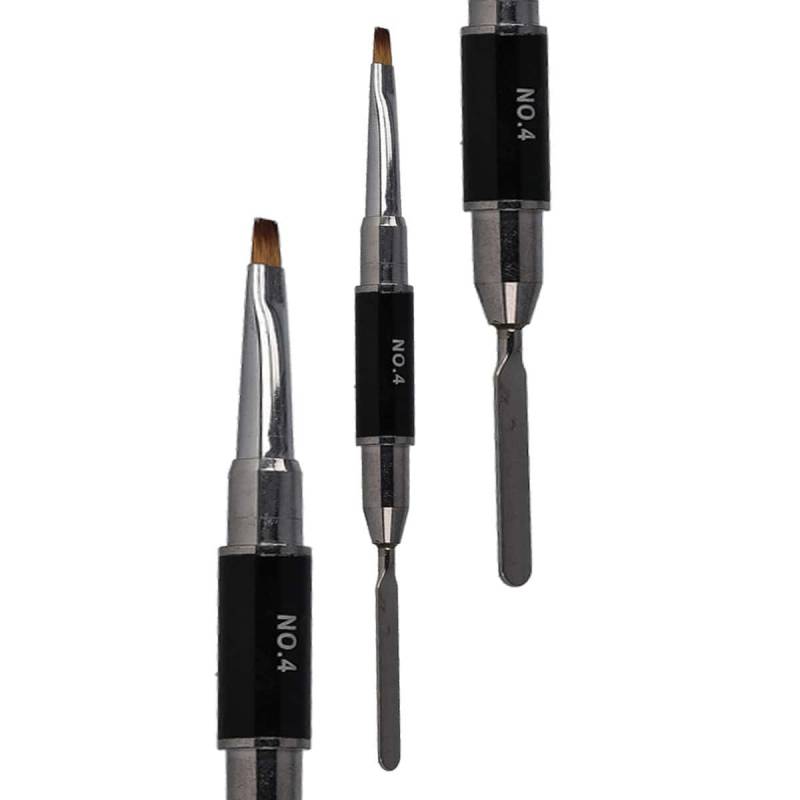 Sun Garden Nails Steckpinsel Spatel & Gelpinsel aus Echthaar - Square 2in1 Sonderangebot der Fabrik