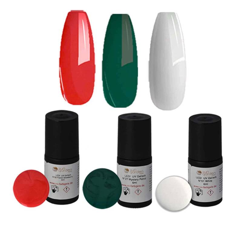 Sun Garden Nails UV Nagellack Gel - SET 2 + UV Aufbaugel Transparent Nur noch ein Tag übrig