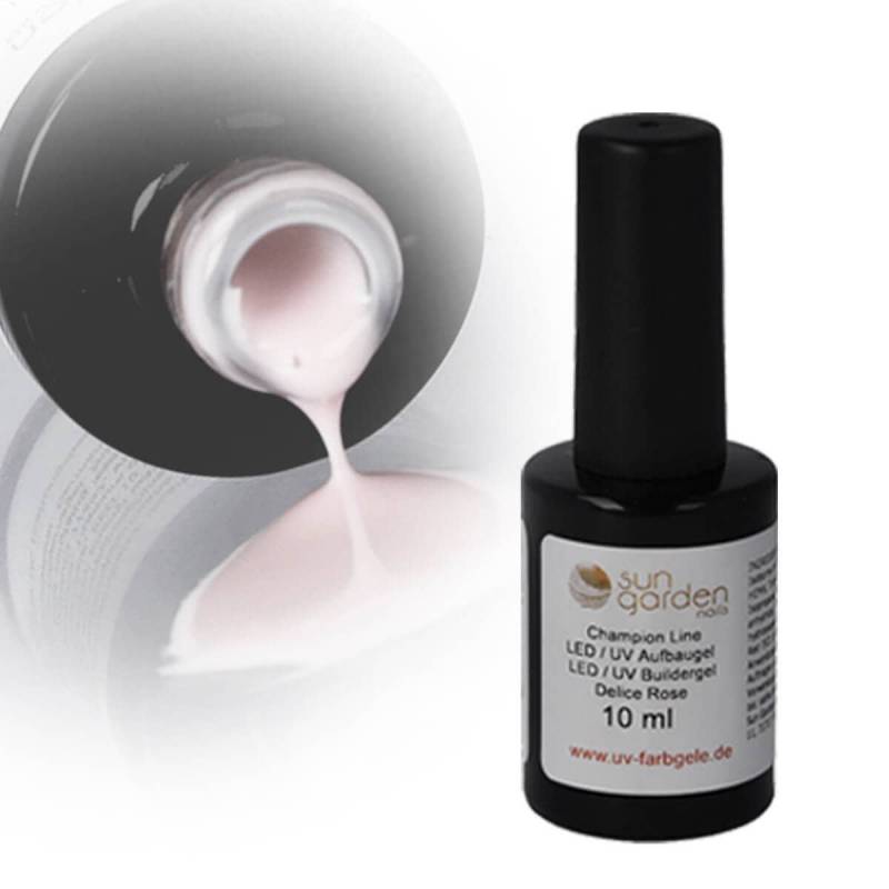 Sun Garden Nails UV Nagellack Gel - SET 3 + UV Aufbaugel Delice Rose Super Rabatt