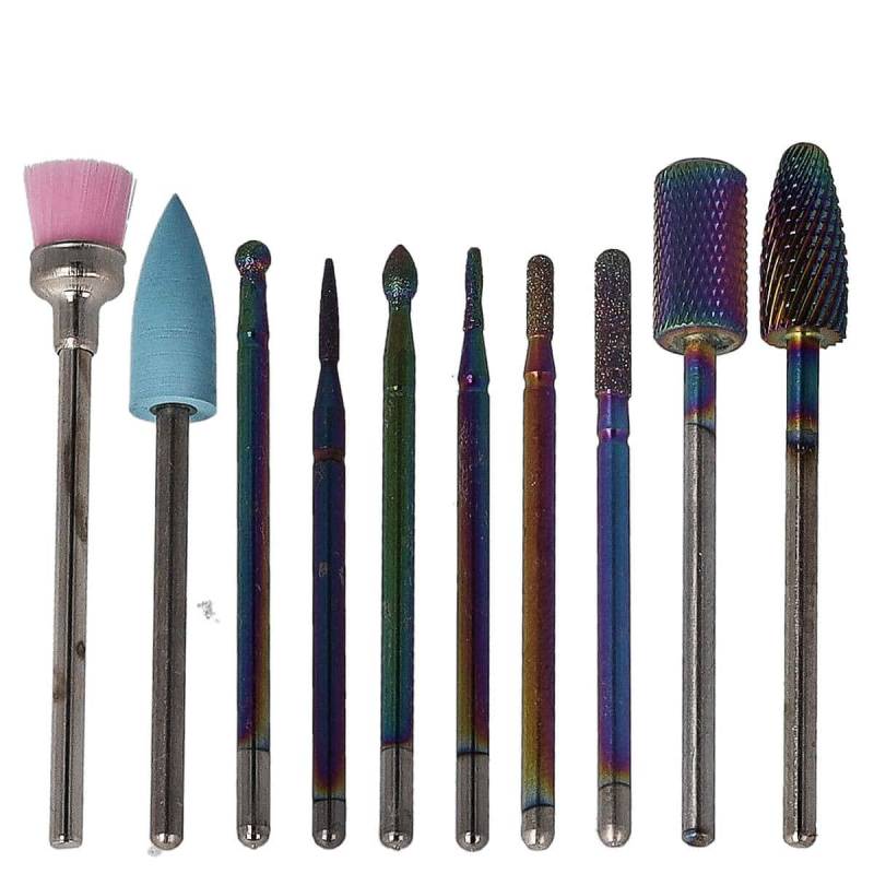 Sun Garden Nails 10tlg. Bit Set Nagel Fräser Aufsätze - Set 3 Kostenloser Versand international