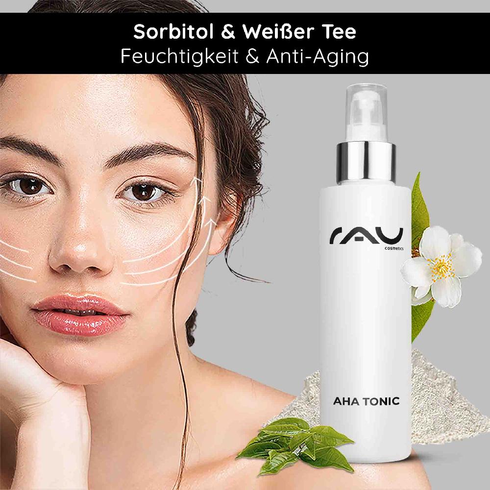 ﻿Rau Cosmetics AHA Tonic 200 ml - Toner mit Anti Aging Effekt Letzter Tag