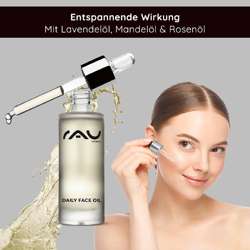 Rau Cosmetics Daily Face Oil 30 ml Pflegendes Gesichts-Öl für die Nacht mit Lavendel Bis zu 50% Rabatt