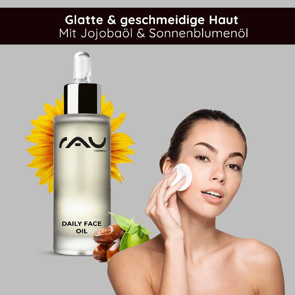 Rau Cosmetics Daily Face Oil 30 ml Pflegendes Gesichts-Öl für die Nacht mit Lavendel Bis zu 50% Rabatt