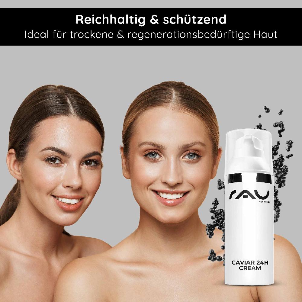 Rau Cosmetics Caviar 24h Cream 50 ml Hautpflege mit Caviar Extrakt Bis zu 60% Rabatt