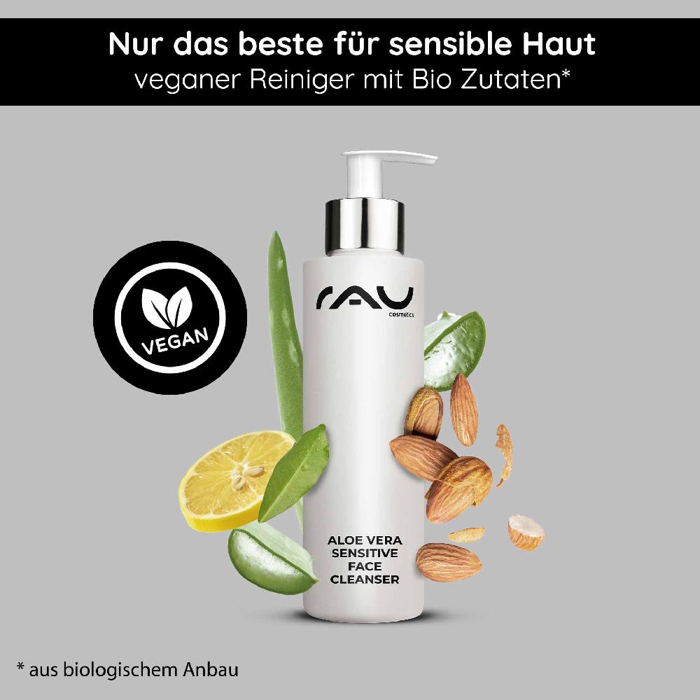 Rau Cosmetics Aloe Vera Sensitive Face Cleanser 200 ml Reiniger Nur für heute