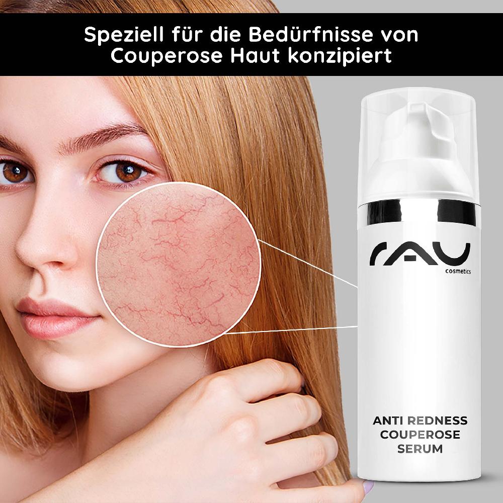 Rau Cosmetics Anti Redness Couperose Serum 50 ml bei Rosacea - wirkt Rötungen entgegen Sonderangebot der Fabrik