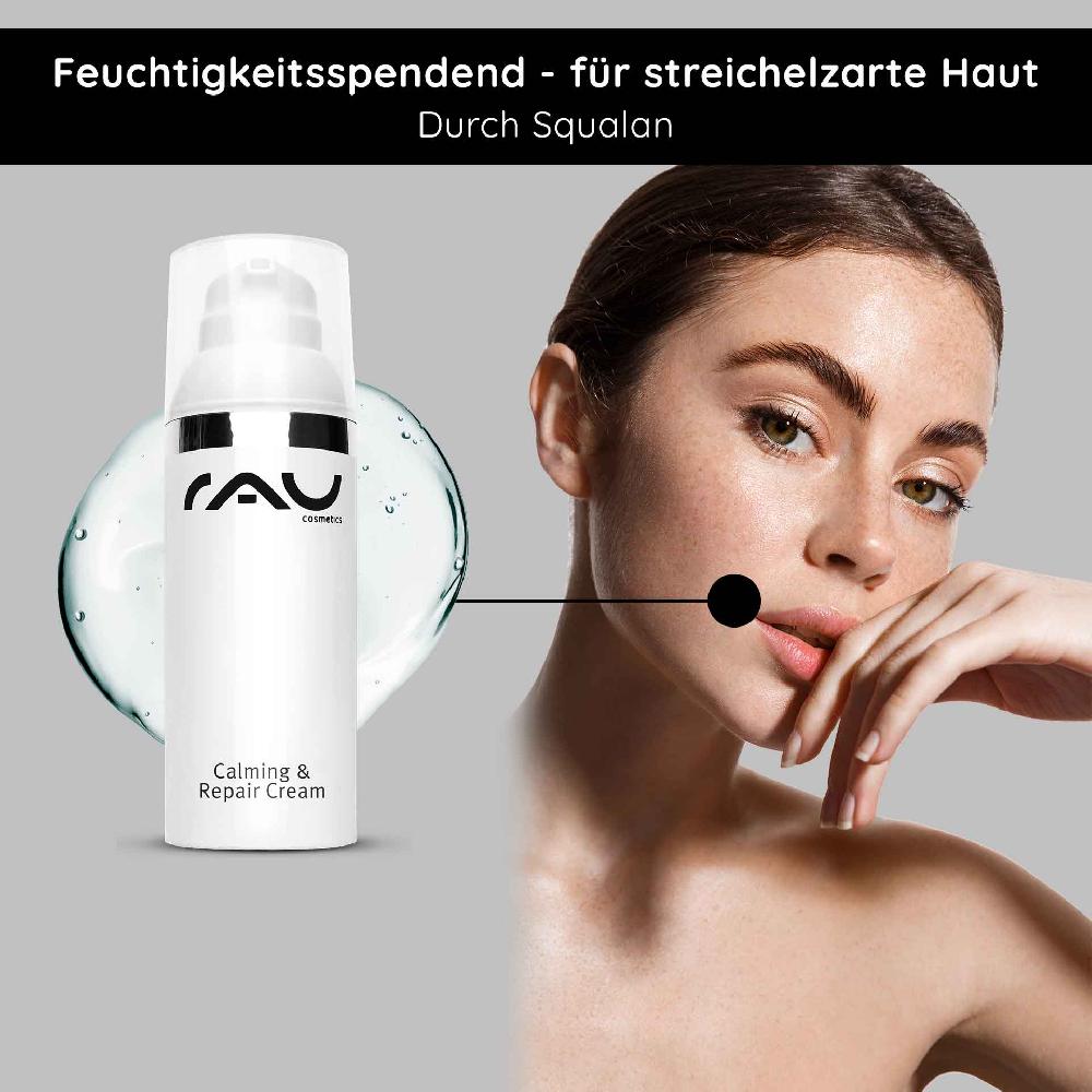 Rau Cosmetics Calming & Repair Cream 50 ml Beruhigung für die Haut Vierteljährliche Förderung