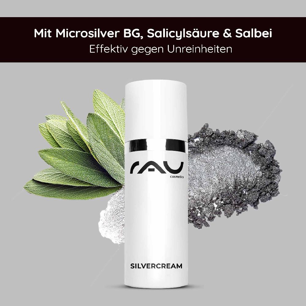 Rau Cosmetics Silbercreme 50 ml - Silver Repaircream gegen Pickel bei Unreinheiten Kostenloser Versand international