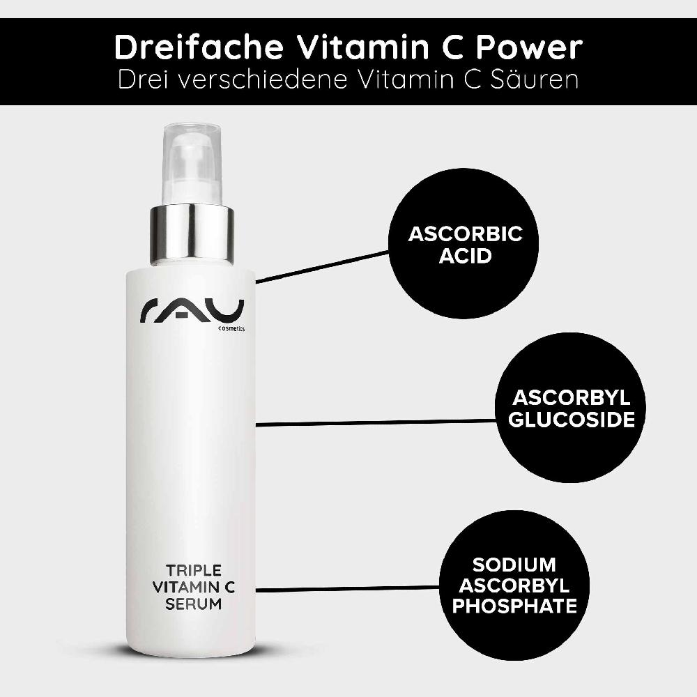 Rau Cosmetics Triple Vitamin C Serum 100 ml mit 11 % Vitamin C Säuren Speichern exportieren