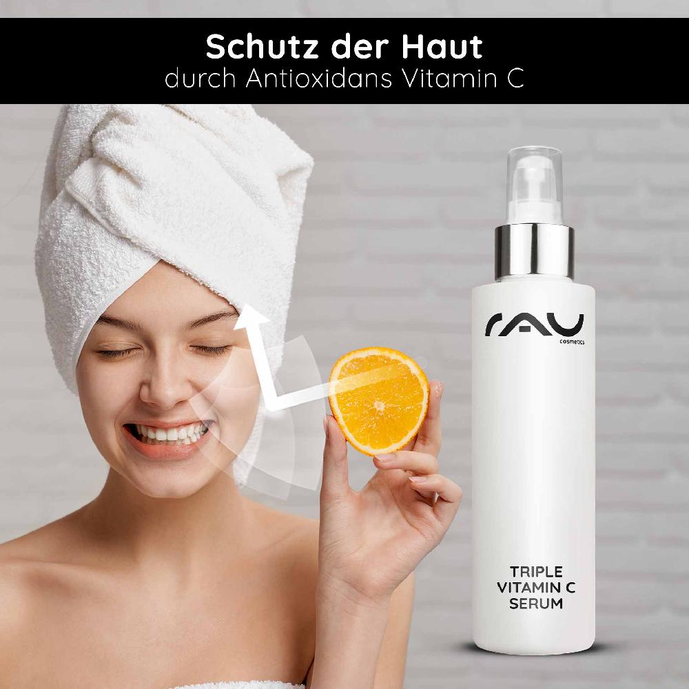 Rau Cosmetics Triple Vitamin C Serum 100 ml mit 11 % Vitamin C Säuren Speichern exportieren