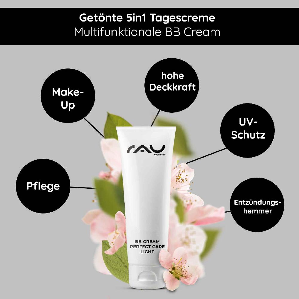 Rau Cosmetics BB Cream Perfect Care Light 75 ml SPF12 Make-up & Pflege für ein schönes Hautbild Schlussverkauf