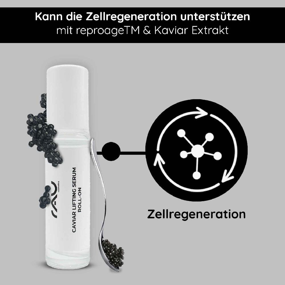 Rau Cosmetics Caviar Lifting Serum Roll-On 10 ml mit Reproage & Kaviar-Extrakt Rabatt