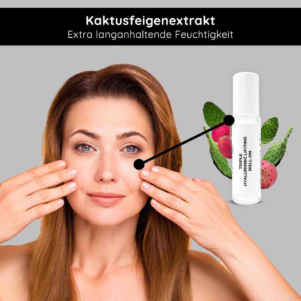 Rau Cosmetics Triple Hyaluronic Serum Roll-On 10 ml mit 3-fach Hyaluronsäuren Versandkostenfrei