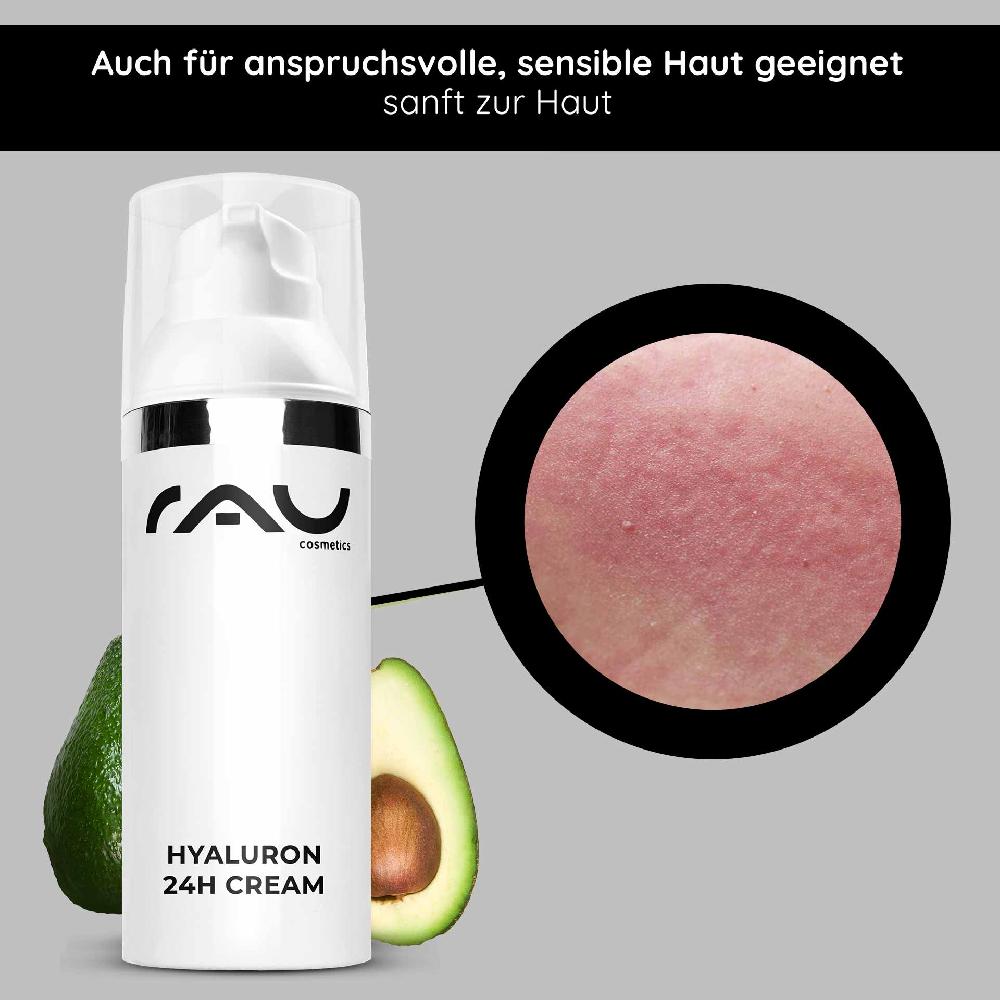 Rau Cosmetics Hyaluron 24h Creme 50 ml Hyaluron Pflegecreme Preisnachlass