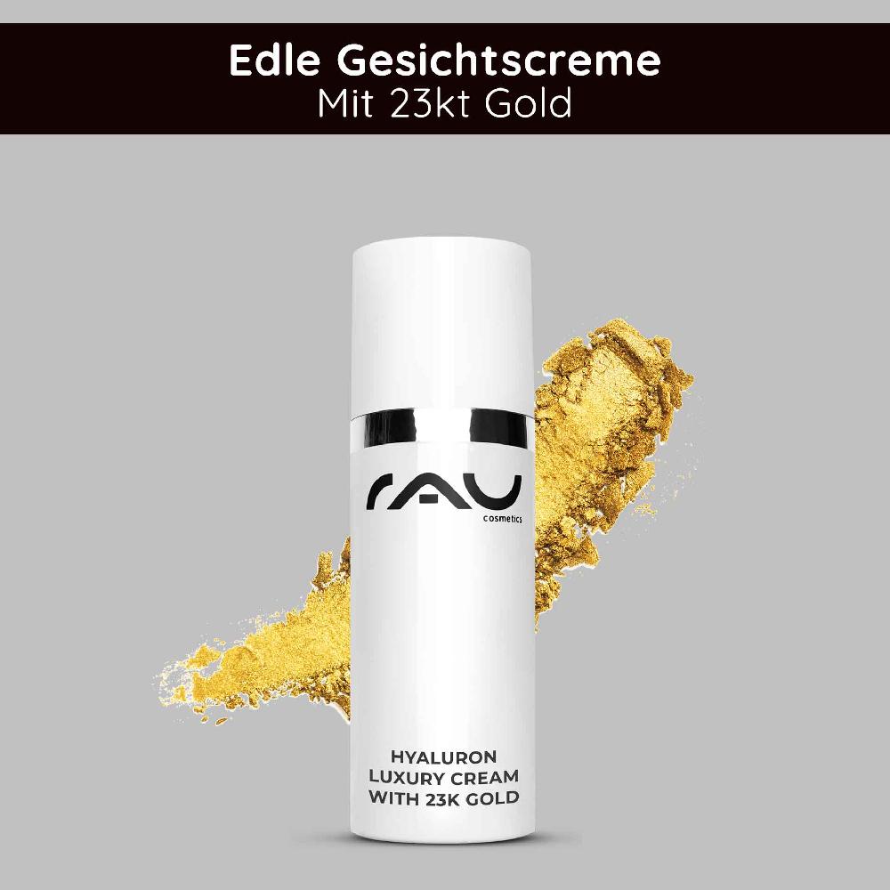 Rau Cosmetics Hyaluron Luxury Cream with 23k Gold 50 ml Anti Age Creme Black Friday