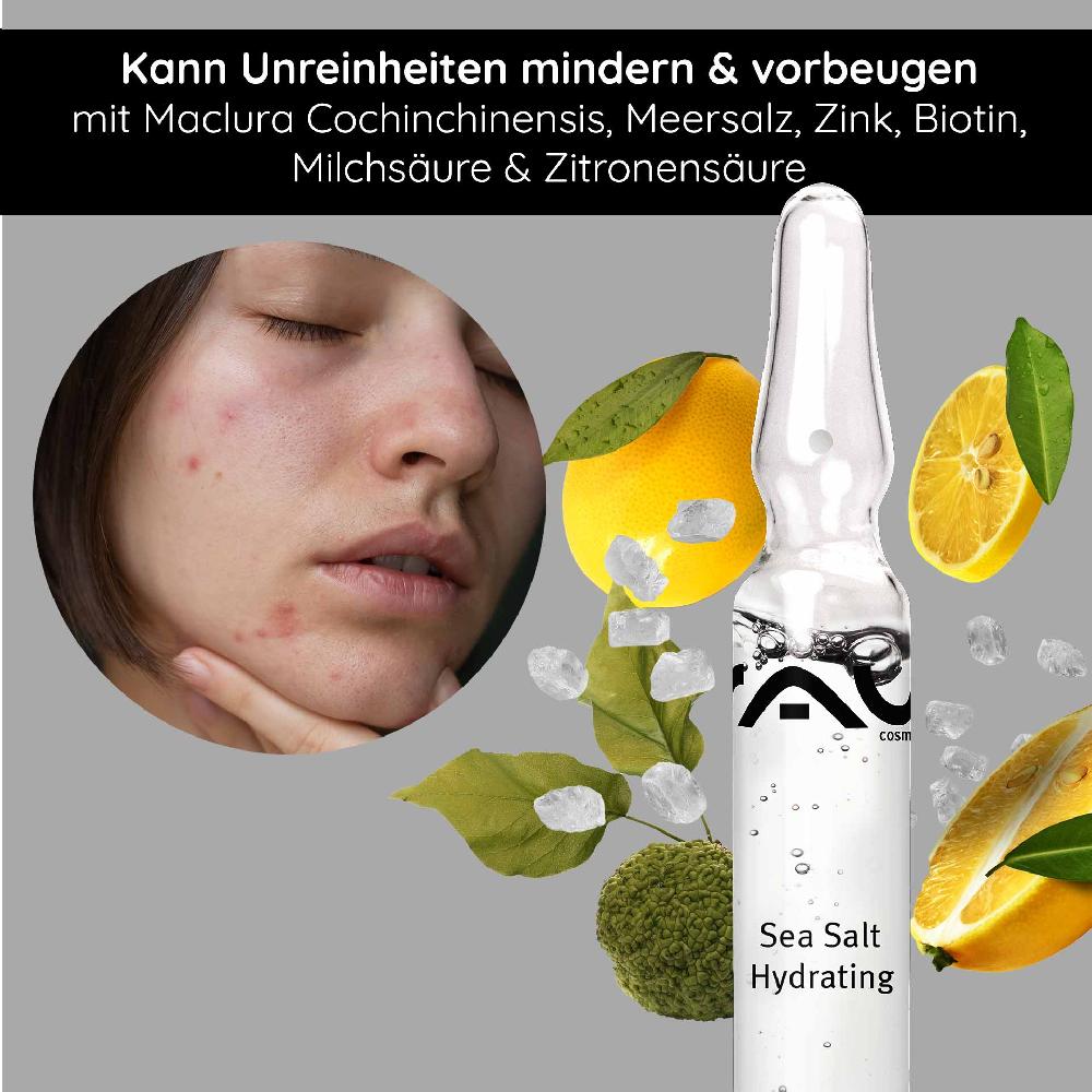 Rau Cosmetics Sea Salt Hydrating Ampulle 10x2 ml mit Meersalz & PHA Jubiläumsangebot