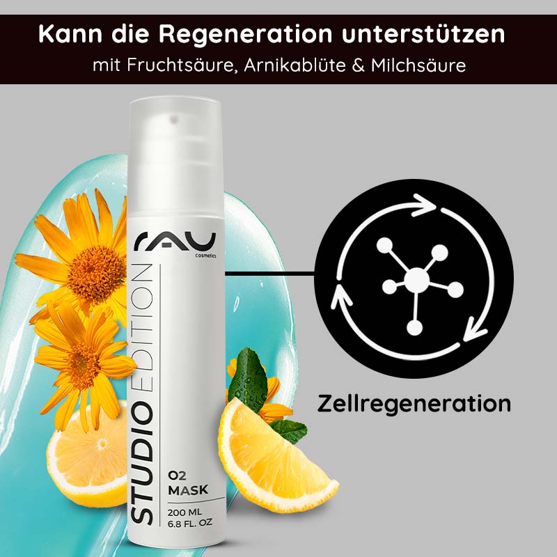 Rau Cosmetics O2 Mask 200 ml duftende Maske mit Aloe Vera & Ginkgo Lagerräumung