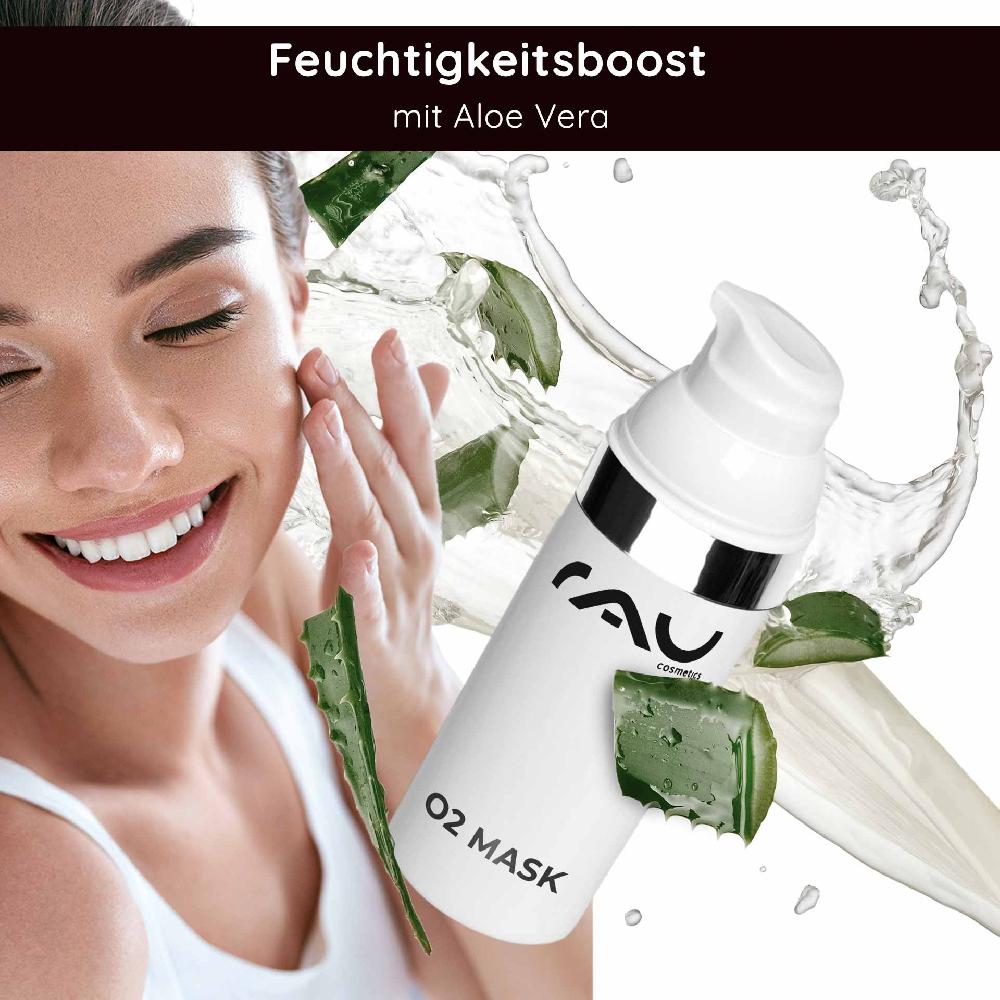 Rau Cosmetics O2 Mask 50 ml Maske mit Aloe Vera Arnika und Ginkgo Heißer Verkauf