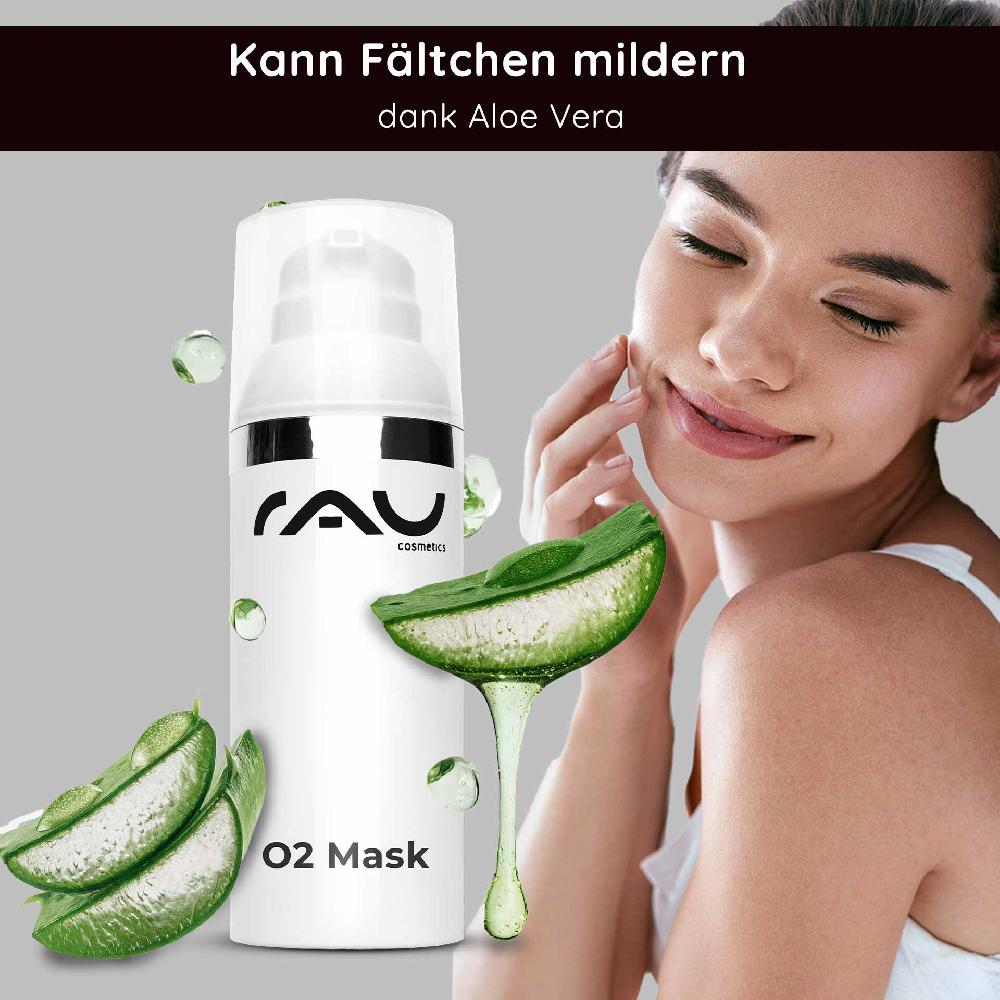 Rau Cosmetics O2 Mask 50 ml Maske mit Aloe Vera Arnika und Ginkgo Heißer Verkauf
